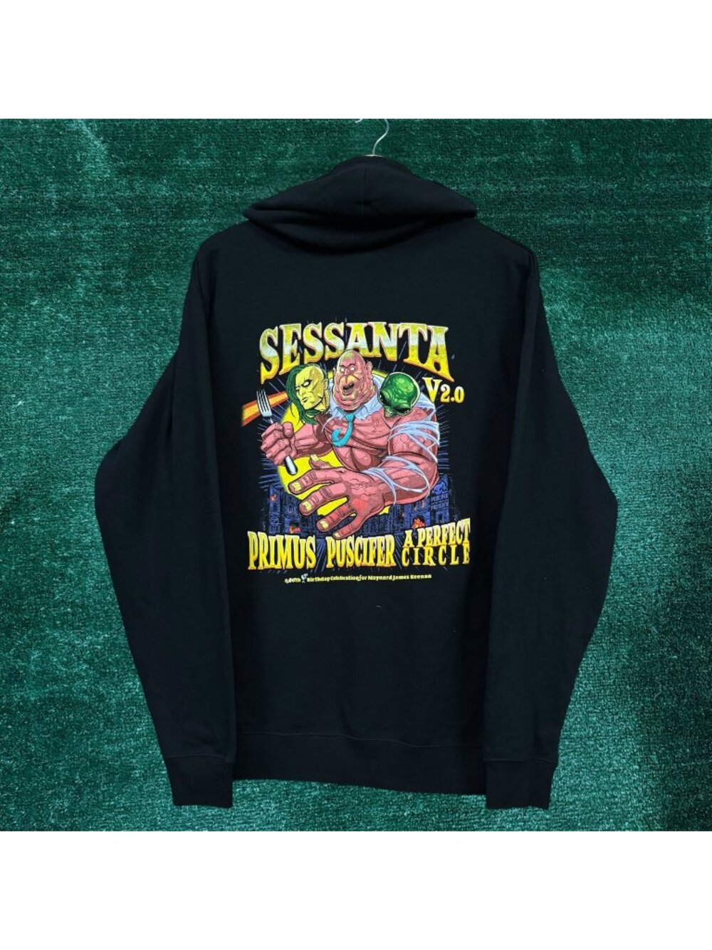 Primus Rock Tour Sessanta Zip-Up Hoodie Size Large